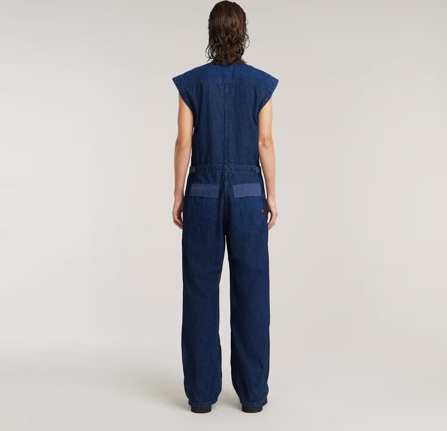 G-Star RAW Cocoon Jumpsuit Donkerblauw Dames - Foto 4