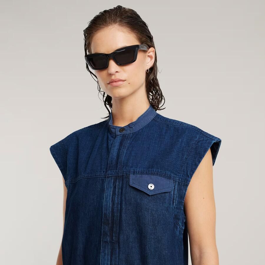 G-Star RAW Cocoon Jumpsuit Donkerblauw Dames