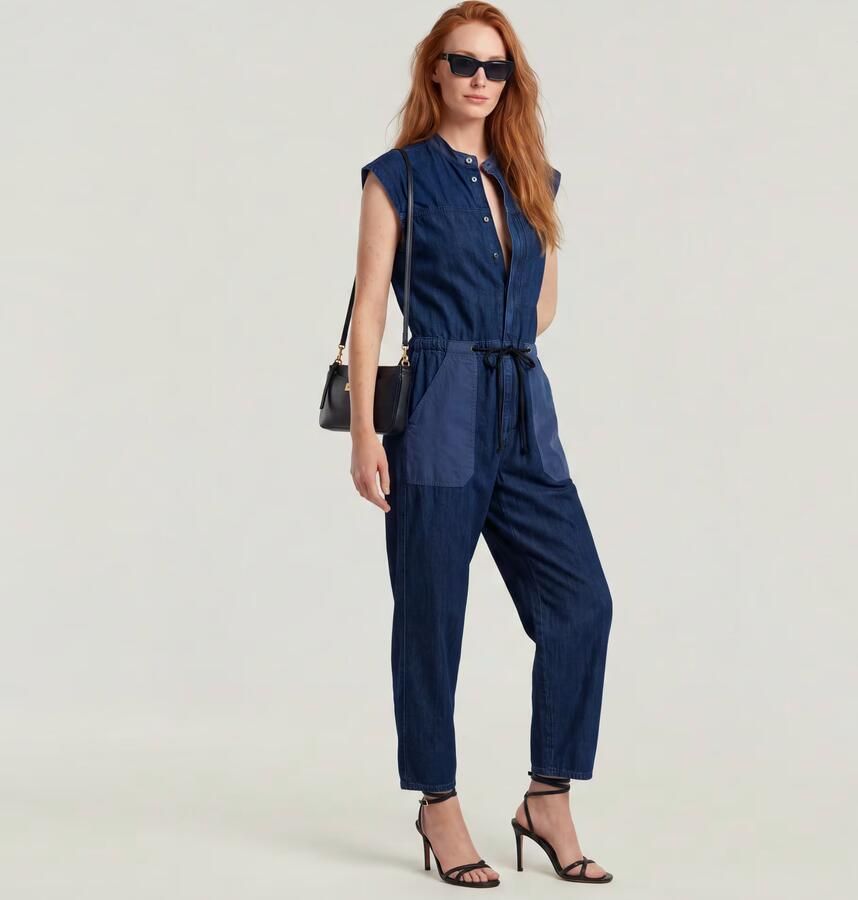 G-Star RAW Cocoon Jumpsuit Donkerblauw Dames - Foto 6