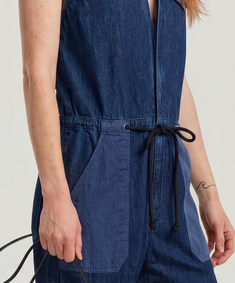 G-Star RAW Cocoon Jumpsuit Donkerblauw Dames - Foto 7
