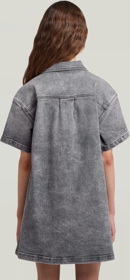 G-Star RAW Collar Denim Blousejurk Meisjes Grijs meisjes - Foto 2