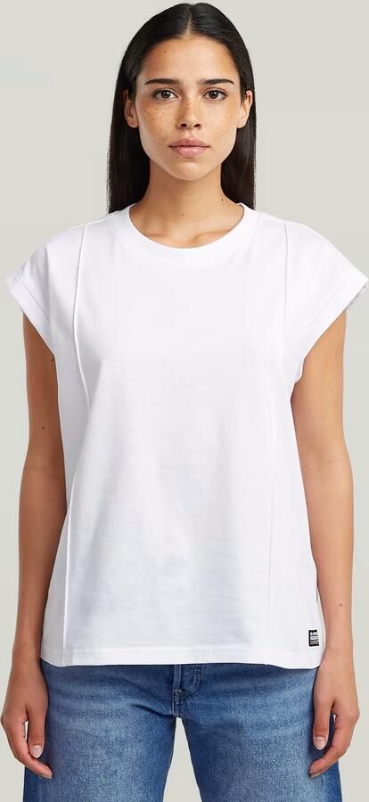 G-Star RAW Constructed Loose T-shirt Wit Dames - Foto 4