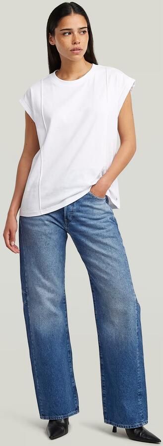 G-Star RAW Constructed Loose T-shirt Wit Dames - Foto 5