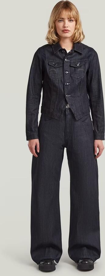 G-Star RAW Contor Wide Jeans Donkerblauw Dames - Foto 5