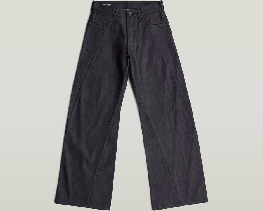 G-Star RAW Contor Wide Jeans Donkerblauw Dames - Foto 3
