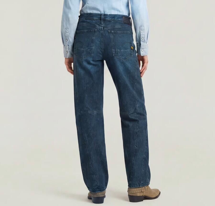 G-Star RAW Contor Barrel Loose Jeans Donkerblauw Dames - Foto 5