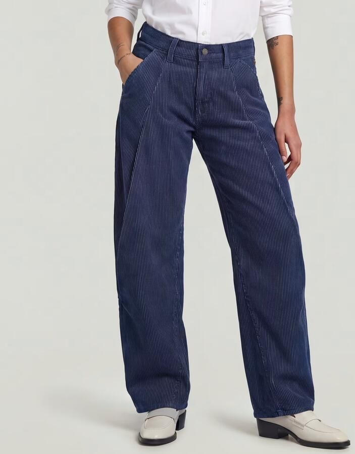 G-Star RAW Contor Barrel Wide Chino Jeans Donkerblauw Dames - Foto 5