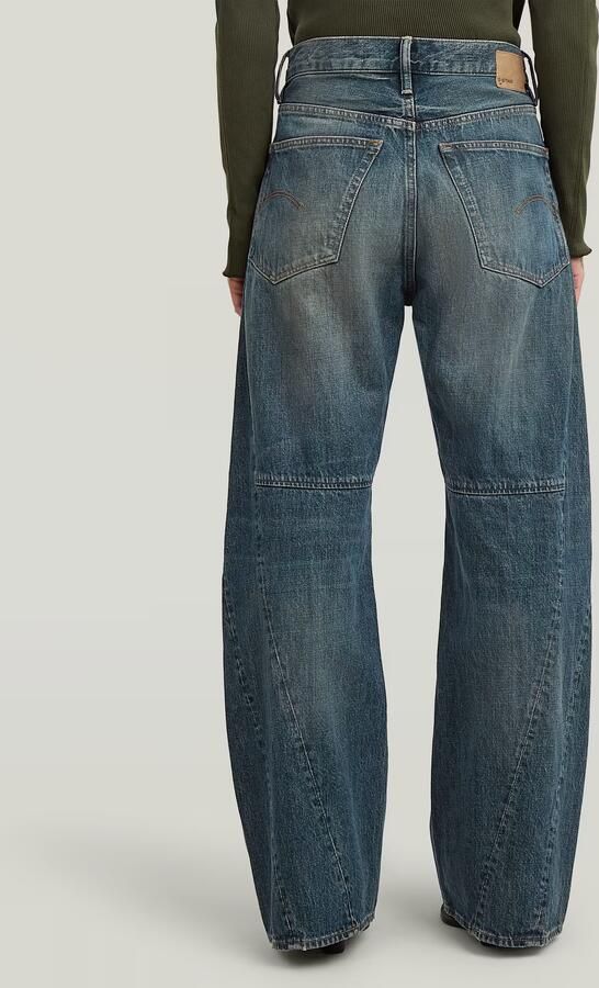 G-Star RAW Contor Barrel Wide Jeans Donkerblauw Dames - Foto 5