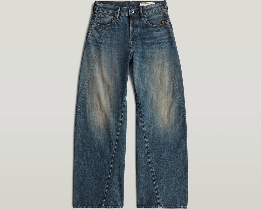 G-Star RAW Contor Barrel Wide Jeans Donkerblauw Dames - Foto 4