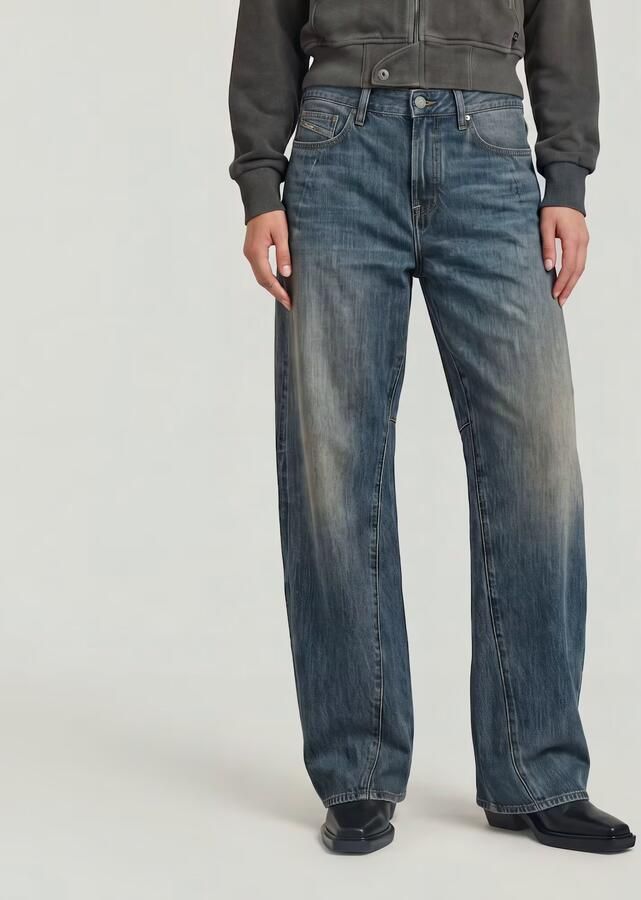 G-Star RAW Contor Barrel Wide Jeans Donkerblauw Dames - Foto 6