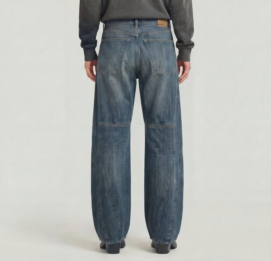 G-Star RAW Contor Barrel Wide Jeans Donkerblauw Dames - Foto 3