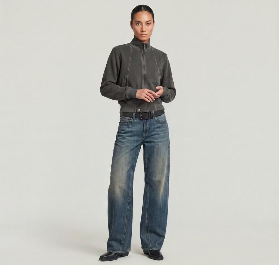 G-Star RAW Contor Barrel Wide Jeans Donkerblauw Dames - Foto 4