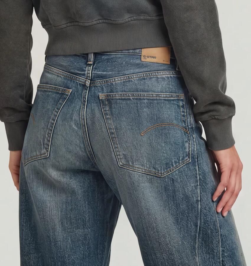 G-Star RAW Contor Barrel Wide Jeans Donkerblauw Dames - Foto 5