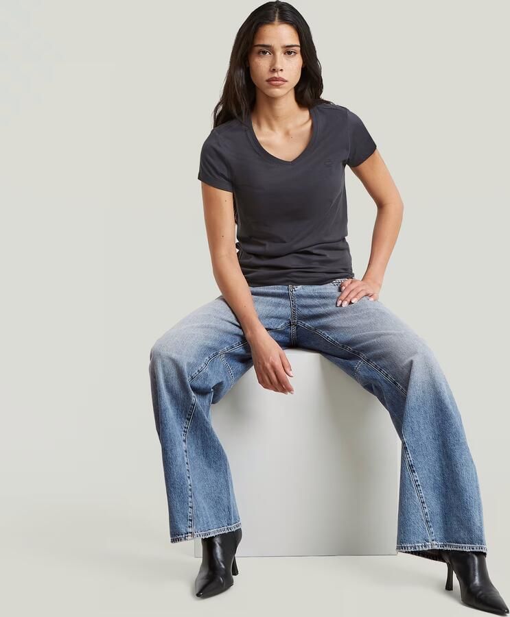 G-Star RAW Contor Barrel Wide Jeans Midden blauw Dames - Foto 4