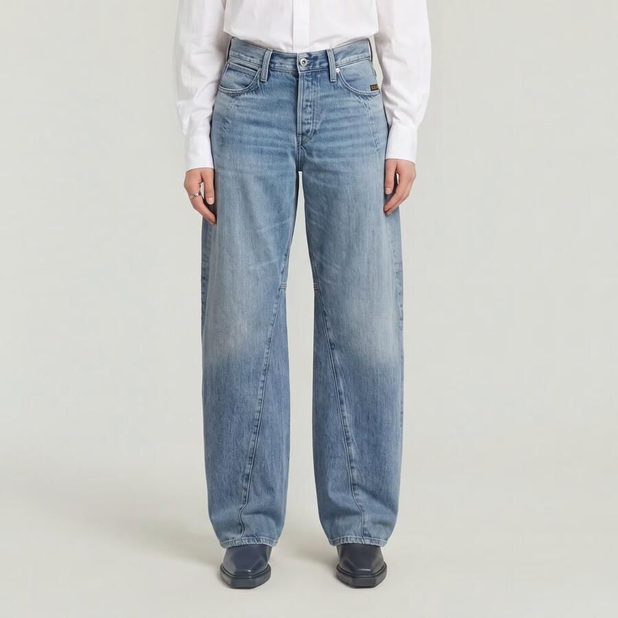 G-Star RAW Contor Barrel Wide Jeans Midden blauw Dames - Foto 7