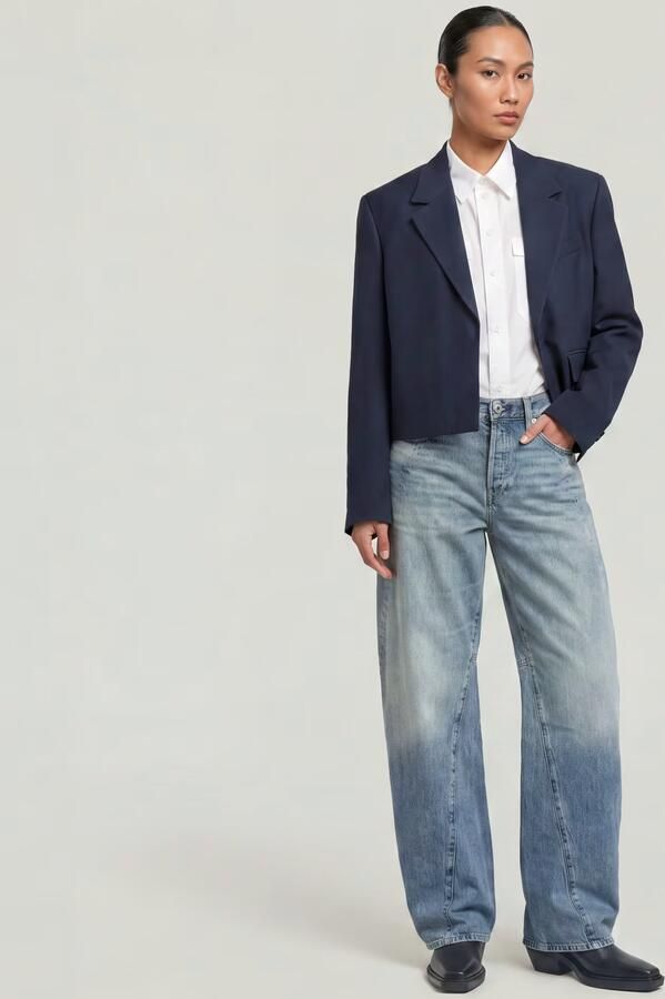 G-Star RAW Contor Barrel Wide Jeans Midden blauw Dames - Foto 14