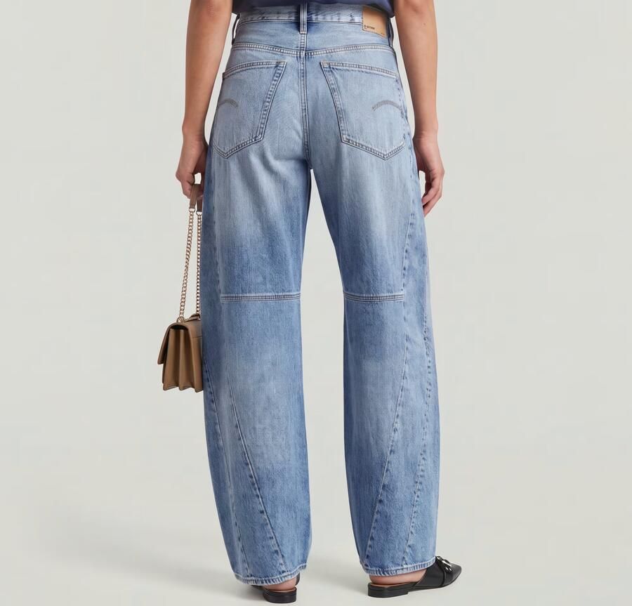 G-Star RAW Contor Barrel Wide Jeans Midden blauw Dames - Foto 3