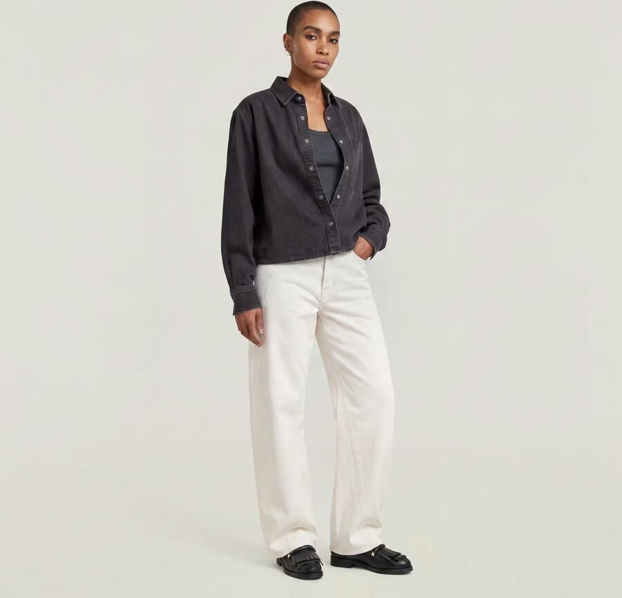 G-Star RAW Contor Barrel Wide Jeans Wit Dames - Foto 5
