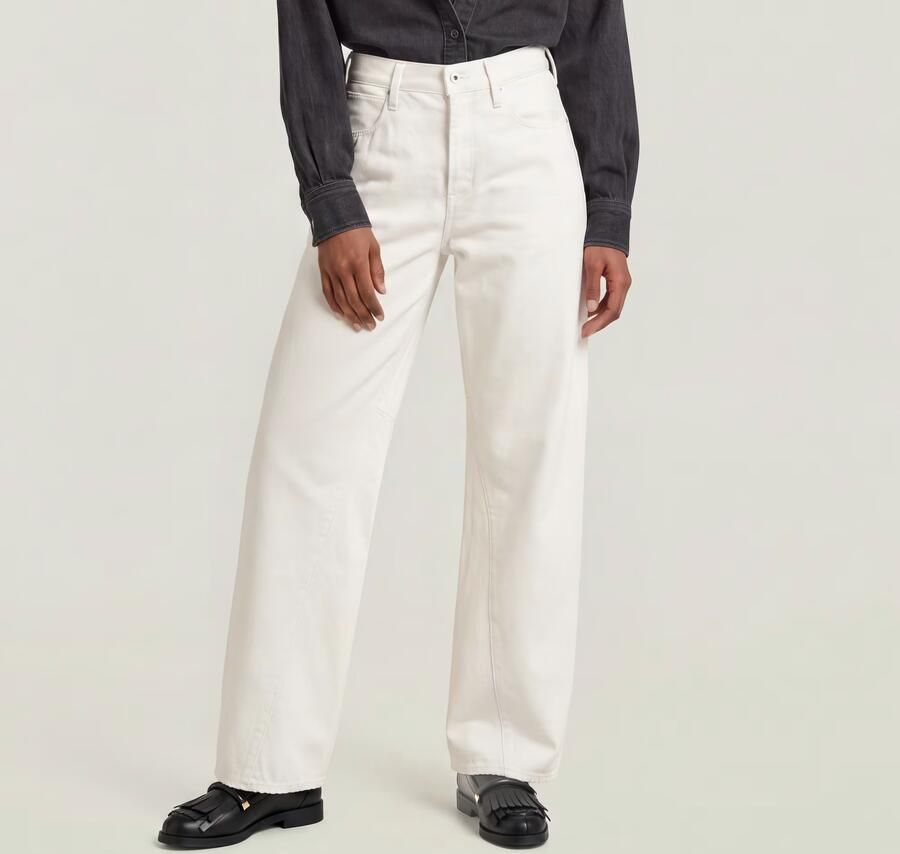 G-Star RAW Contor Barrel Wide Jeans Wit Dames - Foto 6