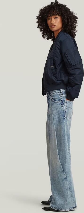 G-Star RAW Contor Barrel Wide Pleat Jeans Lichtblauw Dames - Foto 6