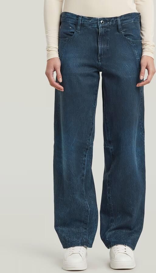 G-Star RAW Contor Barrel Loose Jeans Donkerblauw Dames
