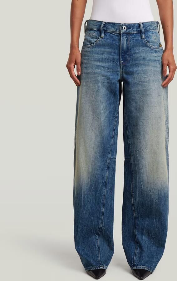 G-Star RAW Contor Barrel Loose Jeans Donkerblauw Dames