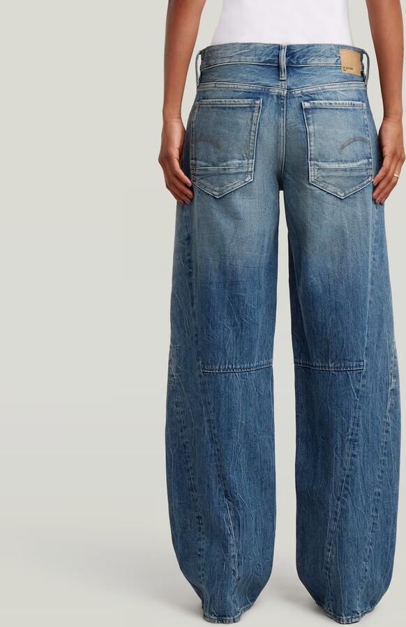 G-Star RAW Contor Barrel Loose Jeans Donkerblauw Dames - Foto 5