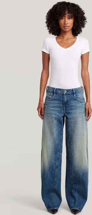 G-Star RAW Contor Barrel Loose Jeans Donkerblauw Dames - Foto 7
