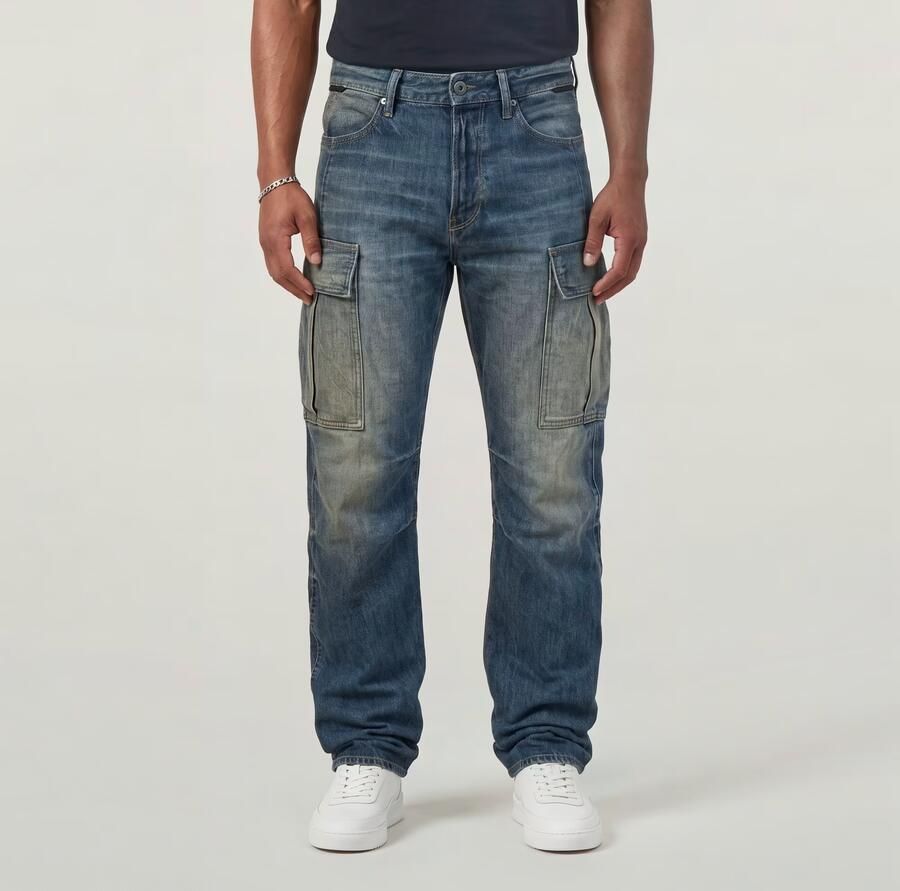 G-Star RAW Contor Regular Cargojeans Donkerblauw Heren - Foto 5