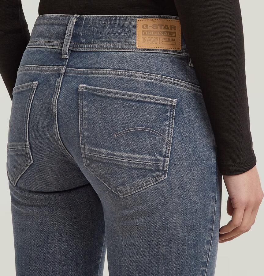 G-Star RAW Contor Slim Jeans Donkerblauw Dames - Foto 3