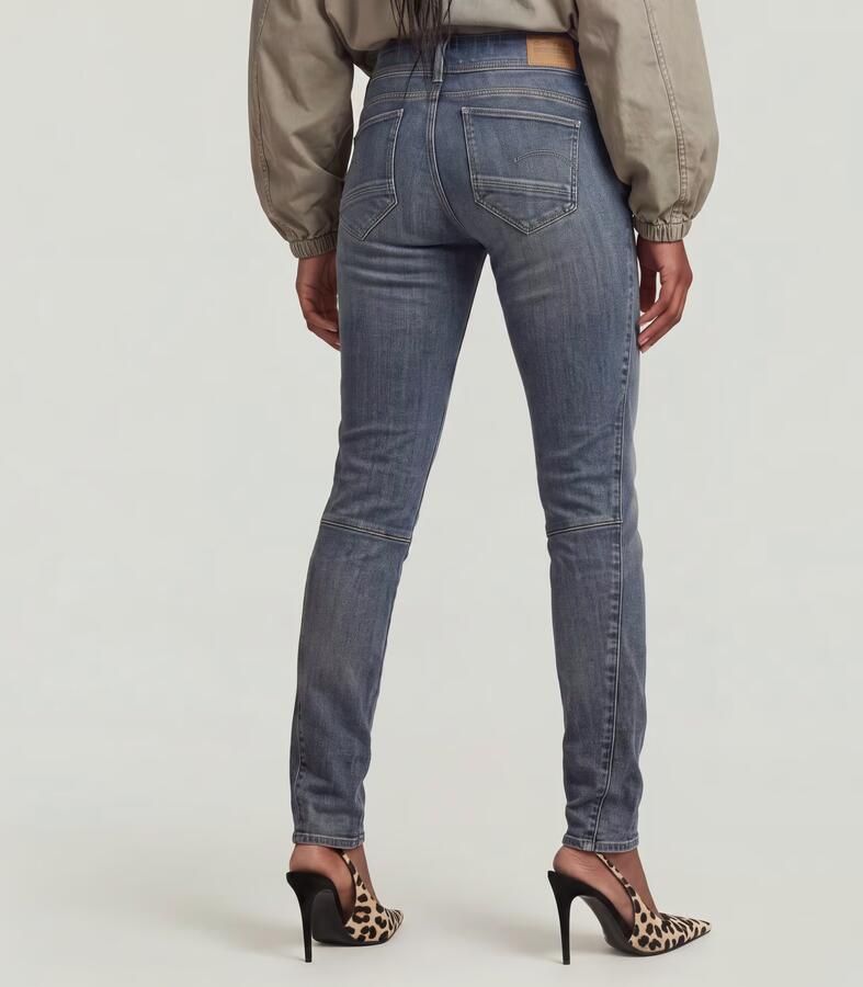 G-Star RAW Contor Slim Jeans Donkerblauw Dames - Foto 5