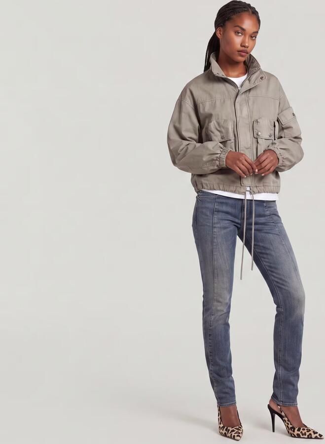 G-Star RAW Contor Slim Jeans Donkerblauw Dames - Foto 6
