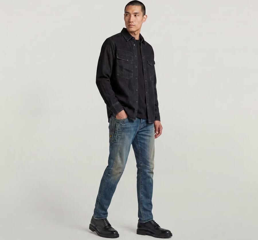 G-Star RAW Contor Slim Jeans Donkerblauw Heren - Foto 6