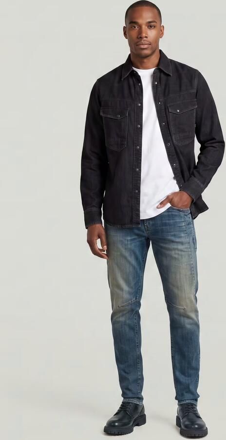 G-Star RAW Contor Slim Jeans Donkerblauw Heren - Foto 6