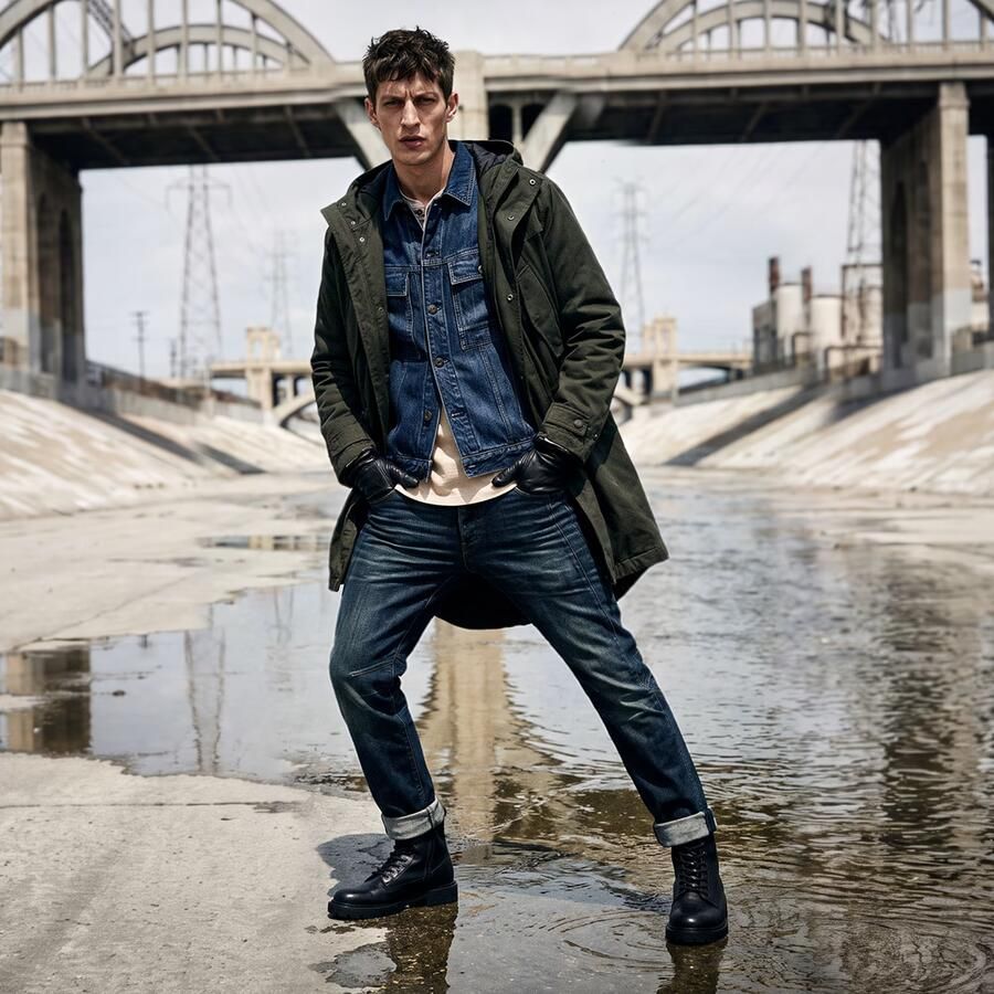 G-Star RAW Contor Slim Jeans Donkerblauw Heren - Foto 5