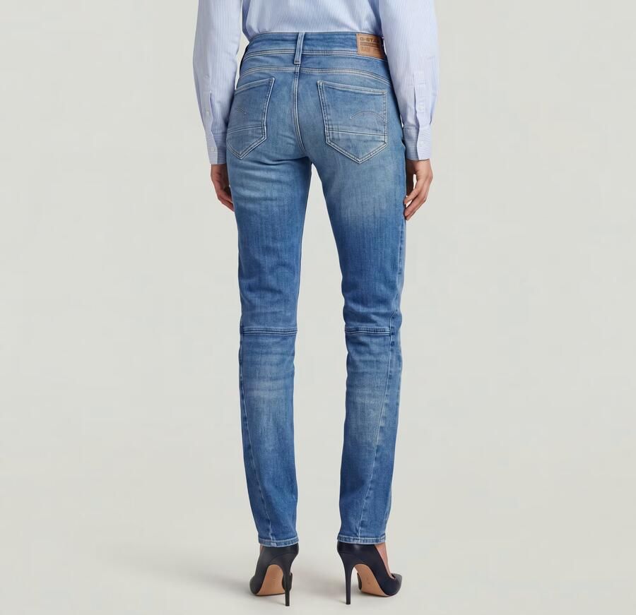 G-Star RAW Contor Slim Jeans Midden blauw Dames - Foto 4