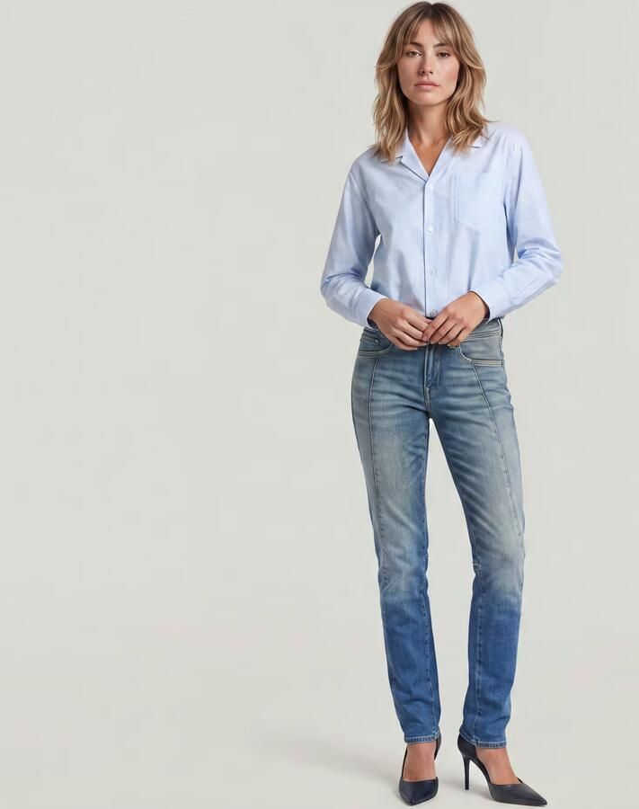 G-Star RAW Contor Slim Jeans Midden blauw Dames - Foto 6
