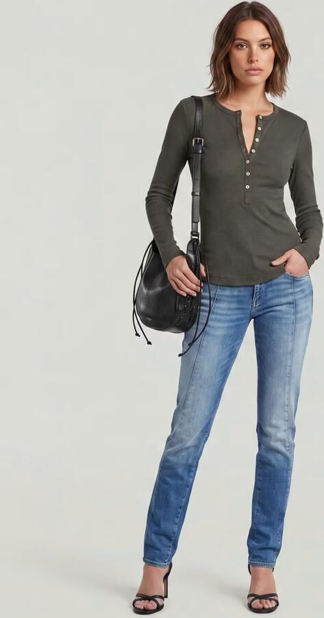 G-Star RAW Contor Slim Jeans Midden blauw Dames - Foto 6