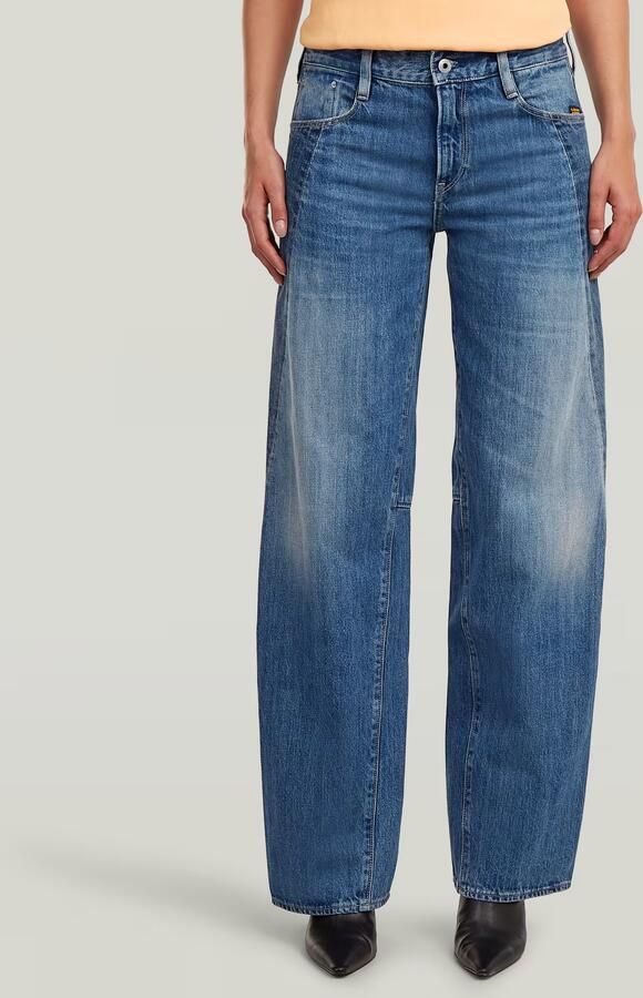 G-Star RAW Contor Two-Tone Loose Jeans Midden blauw Dames