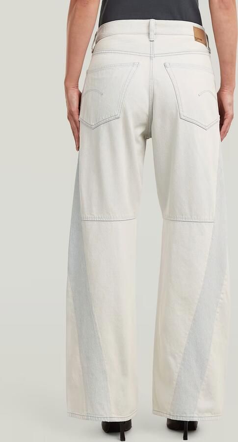 G-Star RAW Contor Two-Tone Wide Jeans Lichtblauw Dames