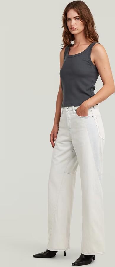 G-Star RAW Contor Two-Tone Wide Jeans Lichtblauw Dames - Foto 5