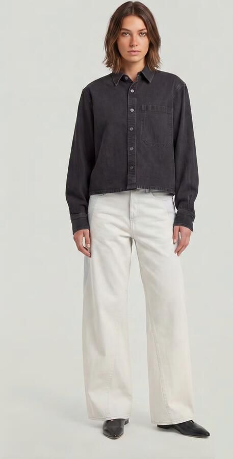 G-Star RAW Contor Two-Tone Wide Jeans Lichtblauw Dames - Foto 6