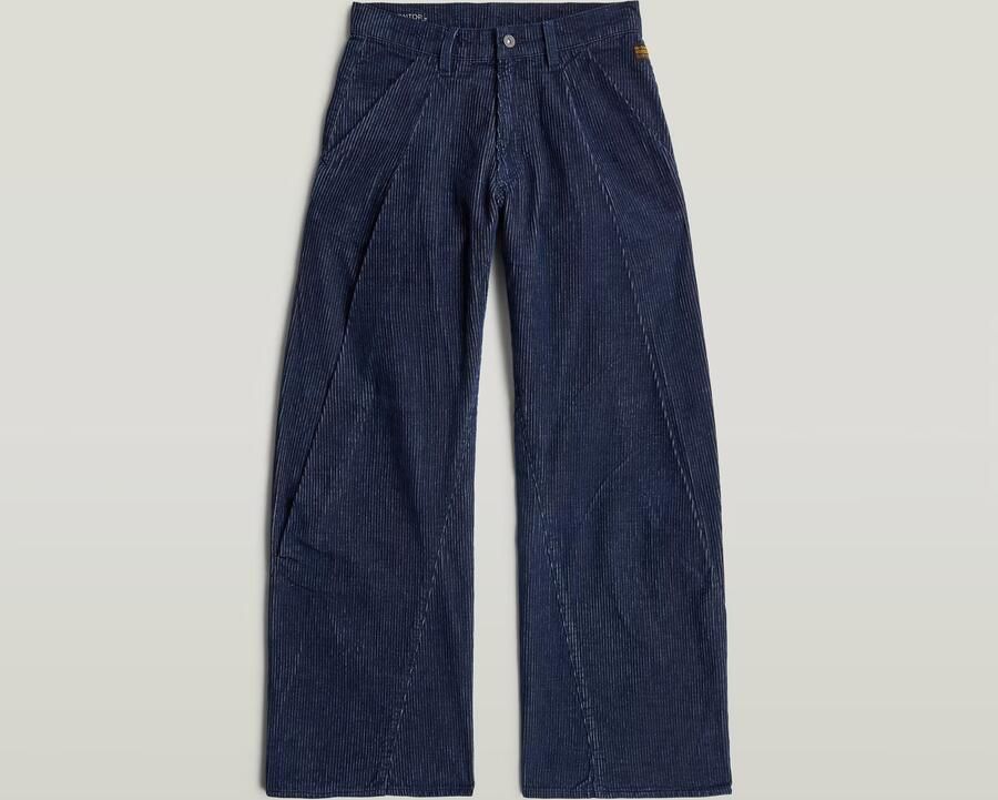 G-Star RAW Contor Barrel Wide Chino Jeans Donkerblauw Dames - Foto 4