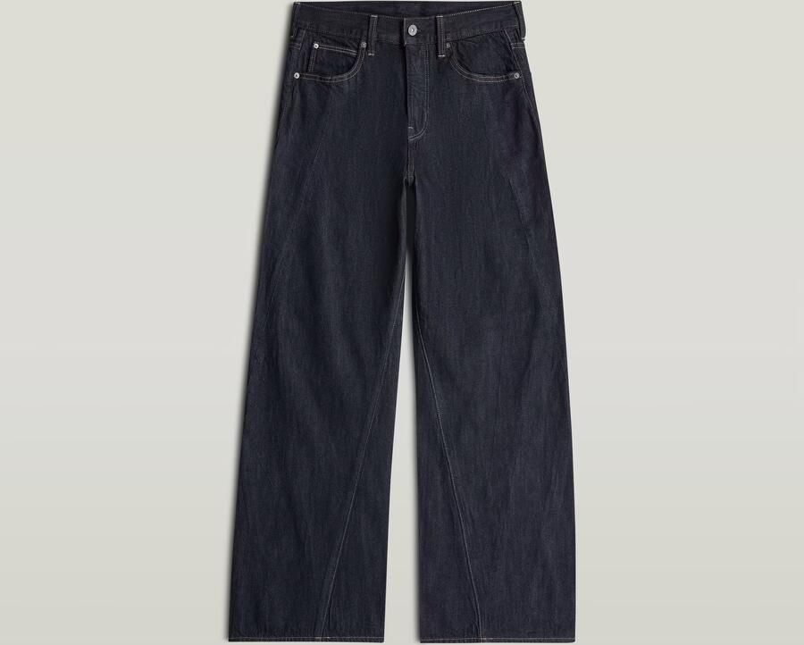 G-Star RAW Contor Barrel Wide Jeans Donkerblauw Dames - Foto 4