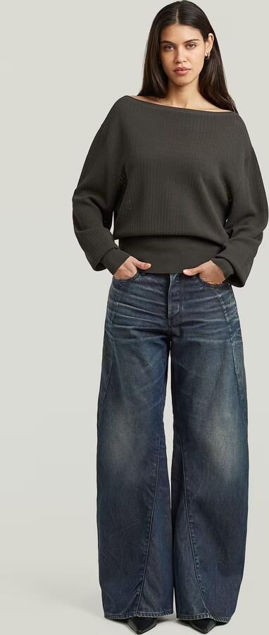 G-Star RAW Contor Wide Jeans Donkerblauw Dames - Foto 7