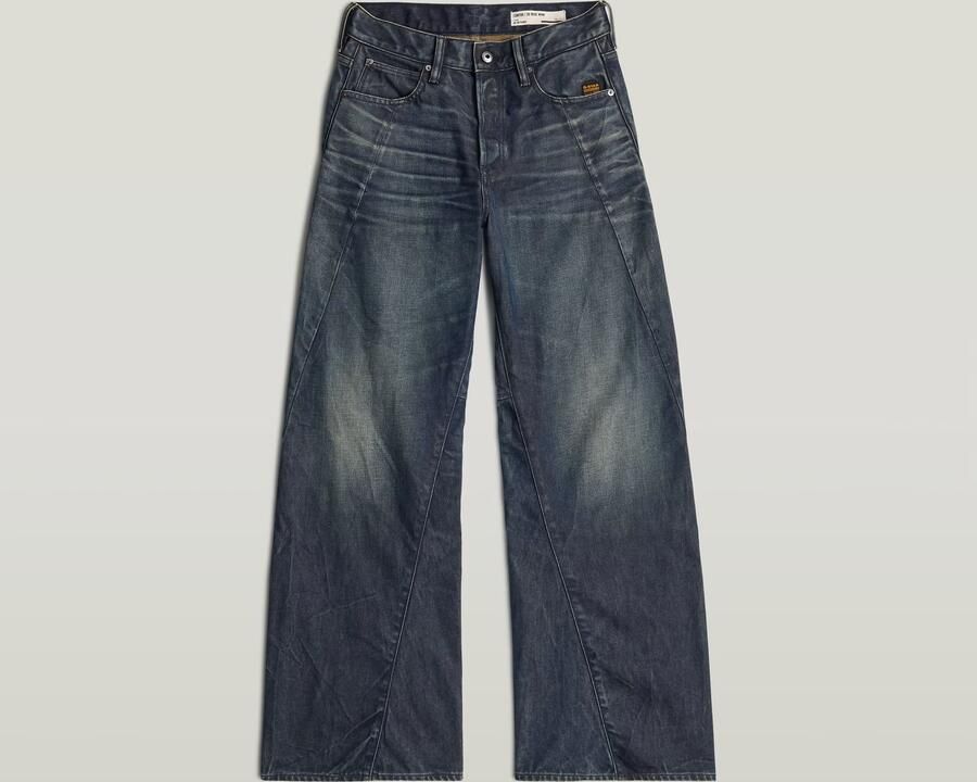 G-Star RAW Contor Wide Jeans Donkerblauw Dames - Foto 4