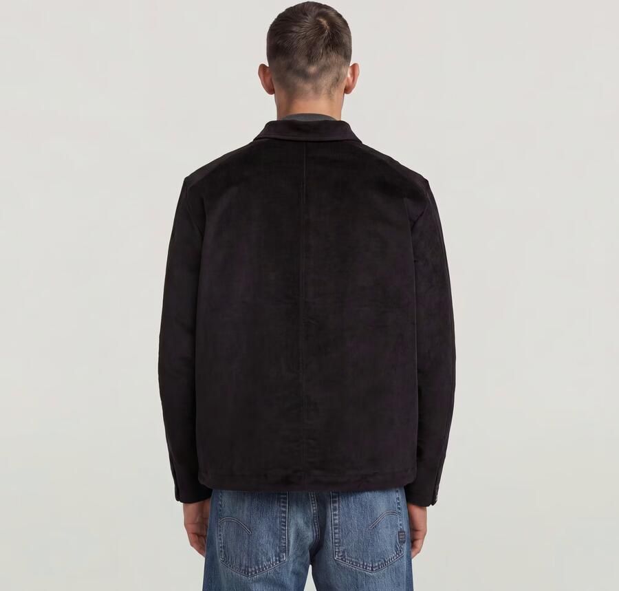 G-Star RAW Cord Coach Sweater Jack Zwart Heren - Foto 6