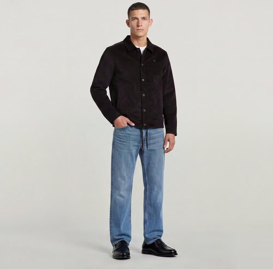 G-Star RAW Cord Coach Sweater Jack Zwart Heren - Foto 5