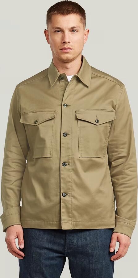 G-Star RAW Core Clean Overshirt Beige Heren
