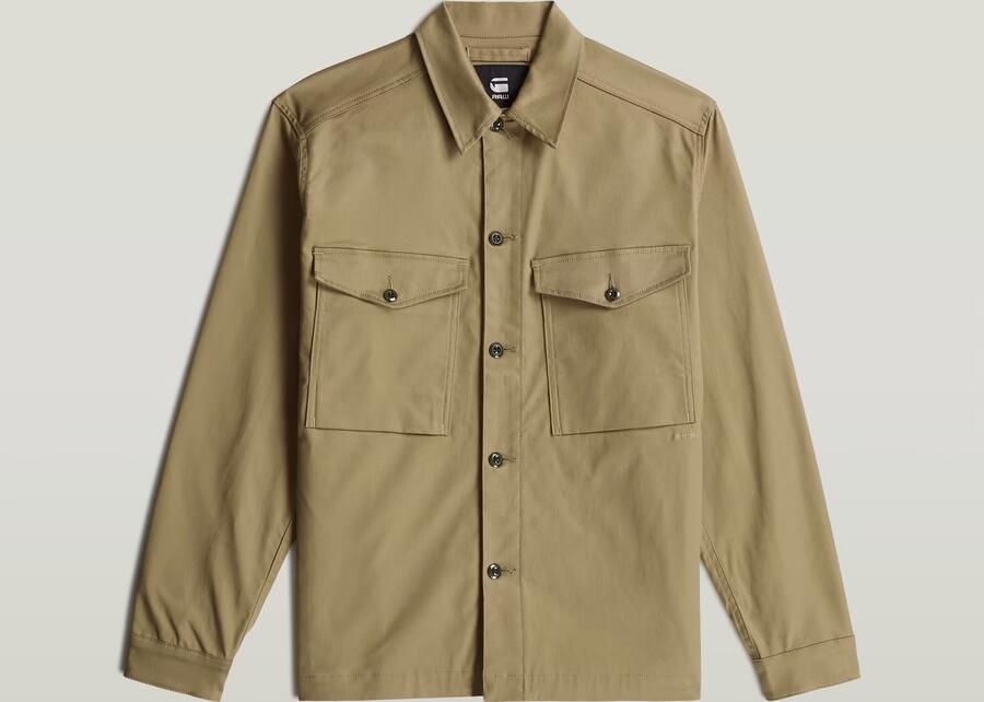 G-Star RAW Core Clean Overshirt Beige Heren - Foto 4